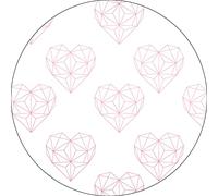 Bonateks, Round Digital Printed Mouse Pad, Non-Slip Base, for Office and Home, Diameter:22cm