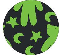 Bonateks, Round Digital Printed Mouse Pad, Non-Slip Base, for Office and Home, Diameter:22cm