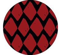 Bonateks, Round Digital Printed Mouse Pad, Non-Slip Base, for Office and Home, Diameter:22cm