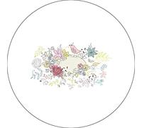 Bonateks, Round Digital Printed Mouse Pad, Non-Slip Base, for Office and Home, Diameter:22cm