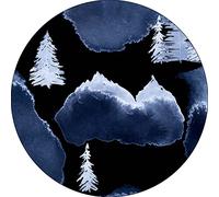 Bonateks, Round Digital Printed Mouse Pad, Non-Slip Base, for Office and Home, Diameter:22cm