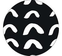 Bonateks, Round Digital Printed Mouse Pad, Non-Slip Base, for Office and Home, Diameter:22cm