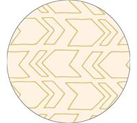 Bonateks, Round Digital Printed Mouse Pad, Non-Slip Base, for Office and Home, Diameter:22cm