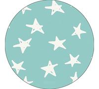 Bonateks, Round Digital Printed Mouse Pad, Non-Slip Base, for Office and Home, Diameter:22cm