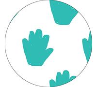 Bonateks, Round Digital Printed Mouse Pad, Non-Slip Base, for Office and Home, Diameter:22cm