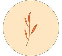 Bonateks, Round Digital Printed Mouse Pad, Non-Slip Base, for Office and Home, Diameter:22cm