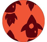 Bonateks, Round Digital Printed Mouse Pad, Non-Slip Base, for Office and Home, Diameter:22cm