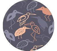 Bonateks, Round Digital Printed Mouse Pad, Non-Slip Base, for Office and Home, Diameter:22cm