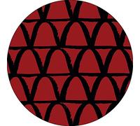Bonateks, Round Digital Printed Mouse Pad, Non-Slip Base, for Office and Home, Diameter:22cm