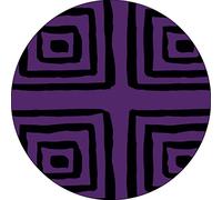 Bonateks, Round Digital Printed Mouse Pad, Non-Slip Base, for Office and Home, Diameter:22cm