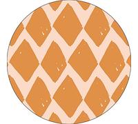 Bonateks, Round Digital Printed Mouse Pad, Non-Slip Base, for Office and Home, Diameter:22cm