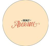 Bonateks, Round Digital Printed Mouse Pad, Non-Slip Base, for Office and Home, Diameter:22cm