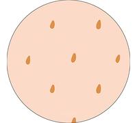 Bonateks, Round Digital Printed Mouse Pad, Non-Slip Base, for Office and Home, Diameter:22cm