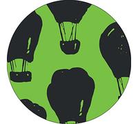 Bonateks, Round Digital Printed Mouse Pad, Non-Slip Base, for Office and Home, Diameter:22cm