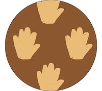 Bonateks, Round Digital Printed Mouse Pad, Non-Slip Base, for Office and Home, Diameter:22cm