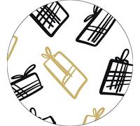 Bonateks, Round Digital Printed Mouse Pad, Non-Slip Base, for Office and Home, Diameter:22cm