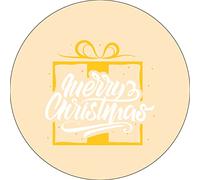 Bonateks, Round Digital Printed Mouse Pad, Non-Slip Base, for Office and Home, Diameter:22cm