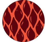 Bonateks, Round Digital Printed Mouse Pad, Non-Slip Base, for Office and Home, Diameter:22cm