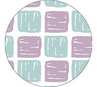 Bonateks, Round Digital Printed Mouse Pad, Non-Slip Base, for Office and Home, Diameter:22cm