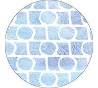 Bonateks, Round Digital Printed Mouse Pad, Non-Slip Base, for Office and Home, Diameter:22cm
