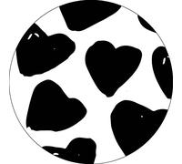 Bonateks, Round Digital Printed Mouse Pad, Non-Slip Base, for Office and Home, Diameter:22cm