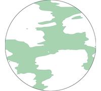 Bonateks, Round Digital Printed Mouse Pad, Non-Slip Base, for Office and Home, Diameter:22cm