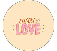 Bonateks, Round Digital Printed Mouse Pad, Non-Slip Base, for Office and Home, Diameter:22cm