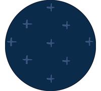 Bonateks, Round Digital Printed Mouse Pad, Non-Slip Base, for Office and Home, Diameter:22cm