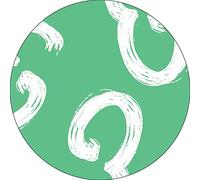 Bonateks, Round Digital Printed Mouse Pad, Non-Slip Base, for Office and Home, Diameter:22cm