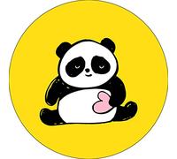 Bonateks, Round Digital Printed Mouse Pad, Non-Slip Base, for Office and Home, Diameter:22cm