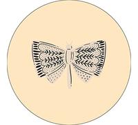 Bonateks, Round Digital Printed Mouse Pad, Non-Slip Base, for Office and Home, Diameter:22cm