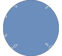 Bonateks, Round Digital Printed Mouse Pad, Non-Slip Base, for Office and Home, Diameter:22cm