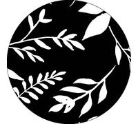 Bonateks, Round Digital Printed Mouse Pad, Non-Slip Base, for Office and Home, Diameter:22cm