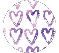 Bonateks, Round Digital Printed Mouse Pad, Non-Slip Base, for Office and Home, Diameter:22cm