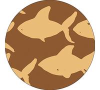 Bonateks, Round Digital Printed Mouse Pad, Non-Slip Base, for Office and Home, Diameter:22cm