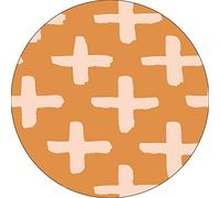 Bonateks, Round Digital Printed Mouse Pad, Non-Slip Base, for Office and Home, Diameter:22cm