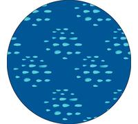 Bonateks, Round Digital Printed Mouse Pad, Non-Slip Base, for Office and Home, Diameter:22cm