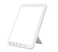 BONAVCY Sad Lamp for Seasonal Affective Disorder, 15000 Lux Natural Sunlight Therapy Lamp, UV-Free, 3 Color Temperature, 5 Brightness Levels, 6 Timer, 180° Stand, Touch Control and Memory Function