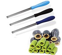 BonBalloon 3pcs Stainless Steel Vegetable Corer, Random Colors, 10" Long, Non-Slip PP Handle, Dishwasher Safe