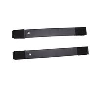 Bonbela 2 Sets Mobile Roller Bracket Furniture Raised Base Moving Wheels for Refrigerator Washing Machine (Black)