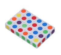 Bonbela 24Pcs 16mm Six Sided Dice, Color Dot Dice with Primary and Secondary Colors for Classroom Teaching Learning Games Board Games Replacement