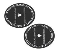 Bonbela 2Pcs Nab HUB Adapter Spacer Reel Adjusting Disc Reel Alignment Disc Reel Compensation Pad 82mm Diameter Replacement for REVOX Studer Teac Reel to Reel Tape Recorders (1.1mm)