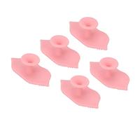 Bonbela 5 PCS Silicone Exfoliating Lip Brush Soft Bendable Lip Scrubber Deep Cleaning Tool with Sucking Cup for Gentle Pore Cleansing and Makeup Removal