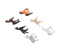 Bonbela 6pcs Cute Horse Figurine Adorable Horse Toy Playful Horse Model for Kids Great Pretend Play Toy