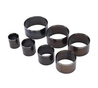 Bonbela 7 Pcs Leather Round Hole Punch Set High Carbon Steel Punch Tool Kit with 7 Sizes 20mm-50mm for Leather Craft Belt Wallet Making