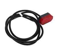 Bonbela 8.5in Electric Bike Tail Lamp, Rear Tail Light for 1:2 Model Electric Scooter, Polygon Stoplight Replacement Lamp with 4 Hole, and Durable Tail Light