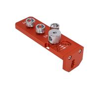 Bonbela Aluminum Profile Drill Guide CNC Machined Anodized Aluminum Alloy Jig with Adjustable Stop Block and Tapping Function for 3D Printer Frame Woodworking Industrial Assembly (Single Body)