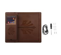 Bonbela Automatic Chicken Coop Door USB Horizontal Opening Automatic Chicken Door Opener with Timer HD LED Display Manual Mode for Chickens Ducks Geese (Brown)