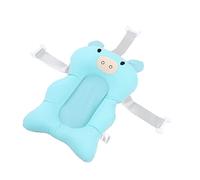 Bonbela Baby Bath Support Cushion, Baby Bath Pillow, Soft Floating Cushion Mat for Safe and Happy Time (Light Blue)