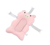 Bonbela Baby Bath Support Cushion, Baby Bath Pillow, Soft Floating Cushion Mat for Safe and Happy Time (Pink)